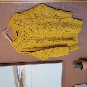 Lane Bryant chunky mustard sweater size 18/20